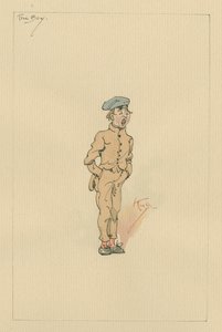 De jongen, c.1920s door Joseph Clayton Clarke